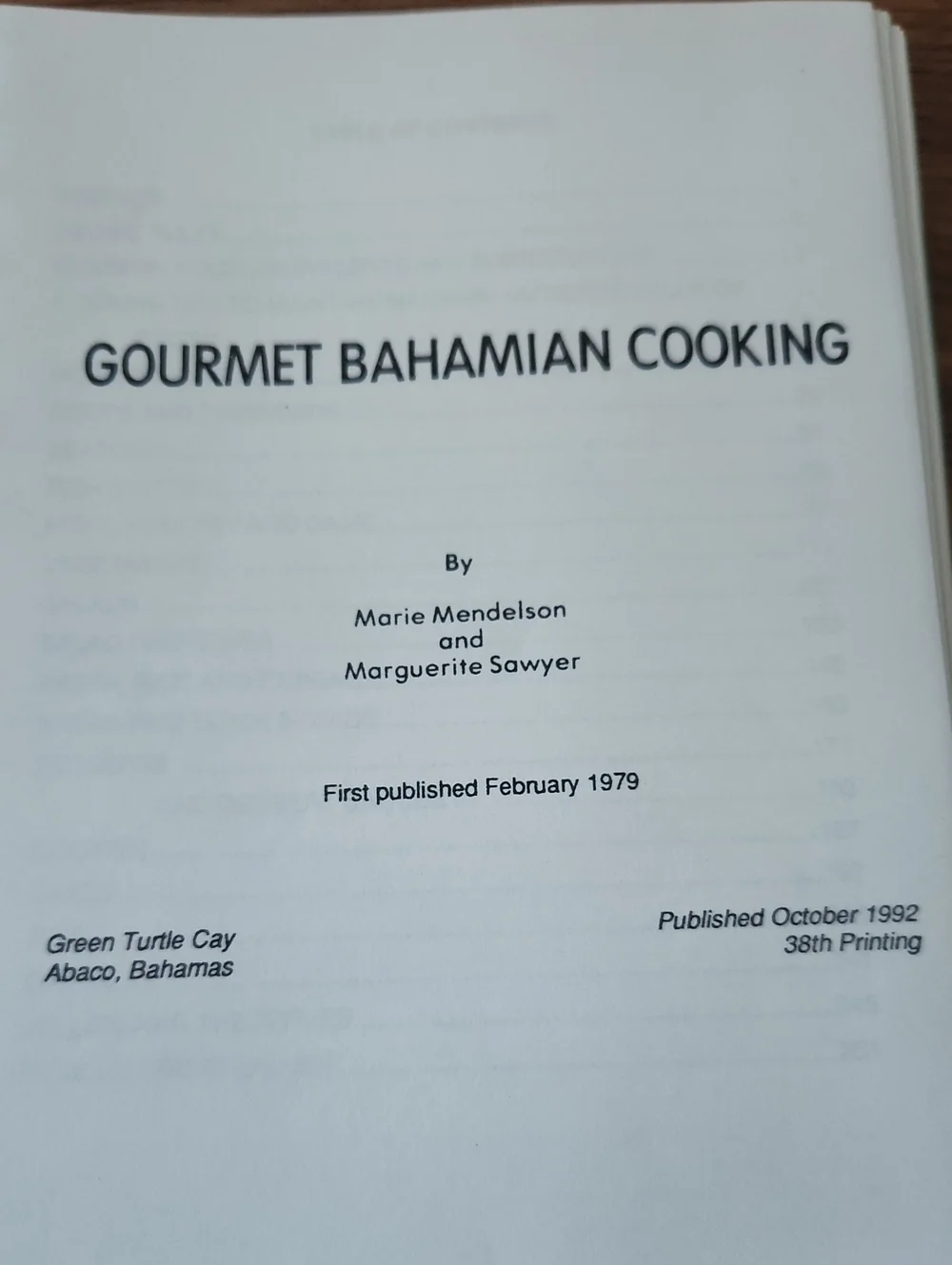 1992 Bahamian Gourmet Cooking Vintage Bahamas Caribbean Cookbook